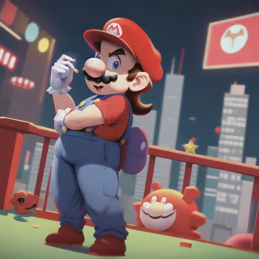 Prompt: Super Mario as a drug dealer in Chicago, 8k