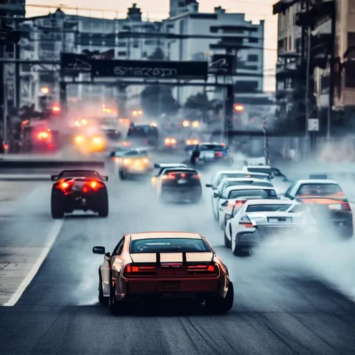 Prompt: street race