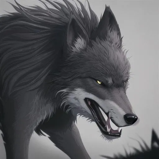 {{Feral Wolf Creature Feral Wolf Creature Feral Wolf... | OpenArt