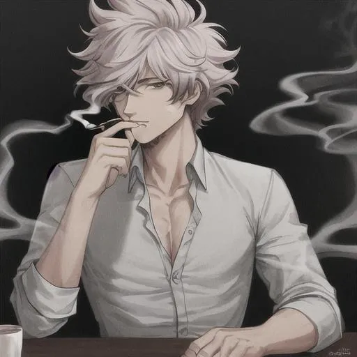 Some anime guys Smoking - Imgflip