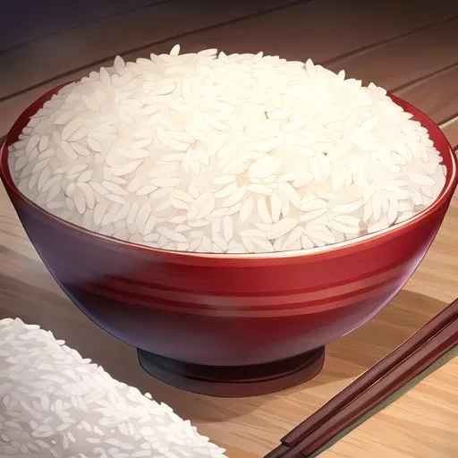 Prompt: bowl of rice