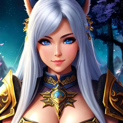 Prompt: high quality, beautiful girl, world of warcraft, full front
