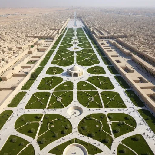 Prompt: If Naqsh-e Jahan Square was built by Richard rogers