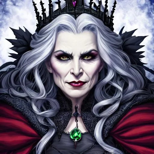 Prompt: The Wicked Queen, closeup
