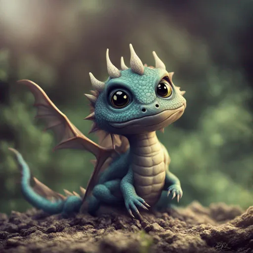 Prompt: cute little dragon