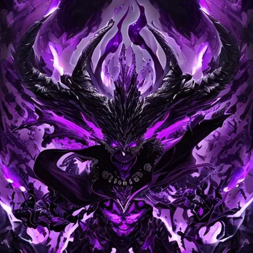 Prompt: Purple crystals, dark demonic being, abstract, monster, dance