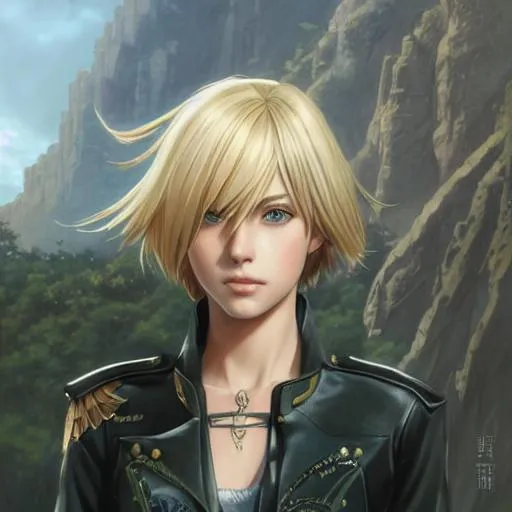 Prompt: Historia reiss shingeki no kyojin! as a realistic fantasy, short hair, blonde, closeup portrait art by donato giancola and greg rutkowski, realistic face, detailed, digital art, trending on artstation, symmetry!! 64K, ultra HD