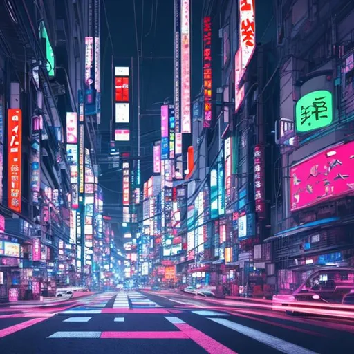 Prompt: Tokyo city colourful hyper realistic neon 8k cyberpunk style 