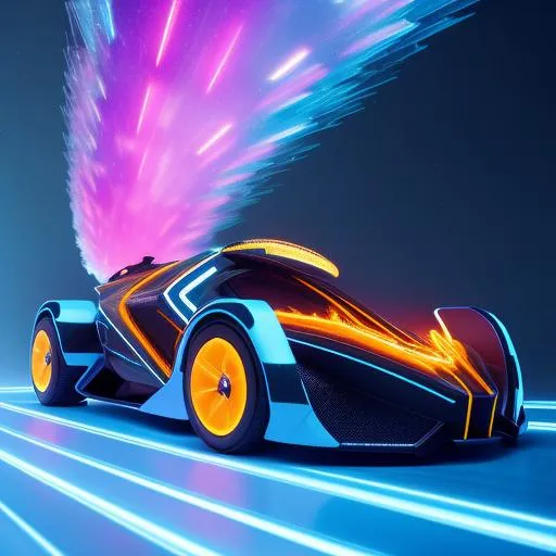 Futuristic Hyper Batmobile On Fire Burst And Ice Sha 