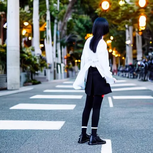 (style of genshin impact), 1girl, street style cloth... | OpenArt