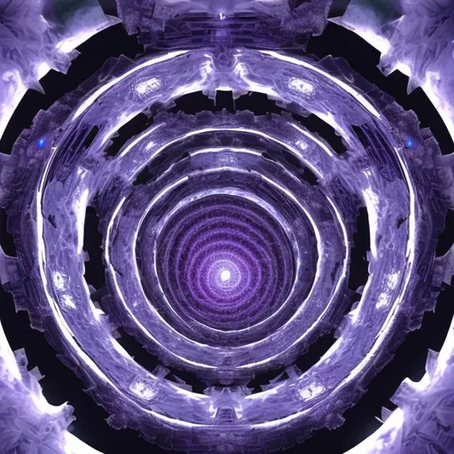 Prompt: space portal fractal evil