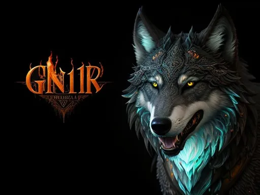 Prompt: Fenrir, wolf of Ragnarok full body, front, ((white background)), wearing body accessories, epic Instagram, artstation, splash style of dark fractal paint, contour, hyperdetailed intricately detailed , unreal engine, fantastical, intricate detail, splash screen, complementary colors, fantasy concept art, 8k resolution, deviantart masterpiece, oil painting, heavy strokes, paint dripping, splash arts, ultra details