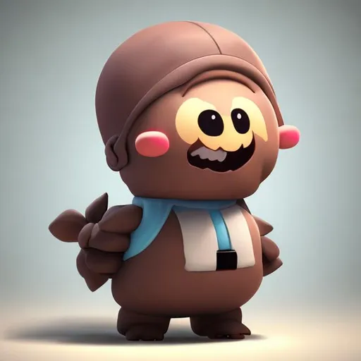 Prompt: Cute poop character