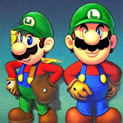 Mario And Luigi Openart 