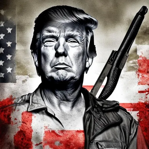 Prompt: Trump as Rambo
