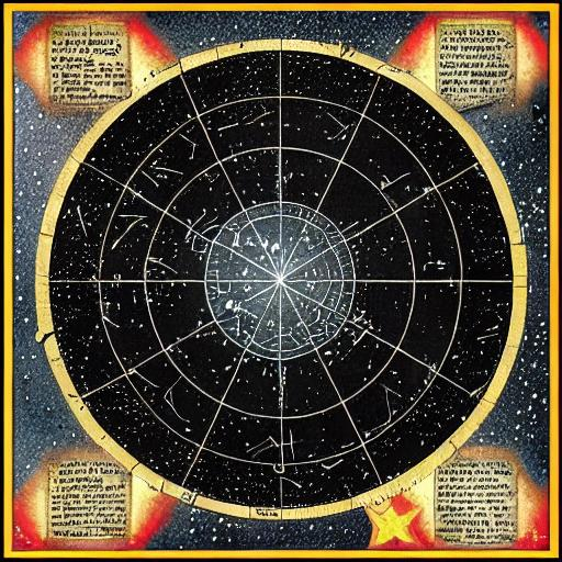 Ancient Star Map Simple Openart