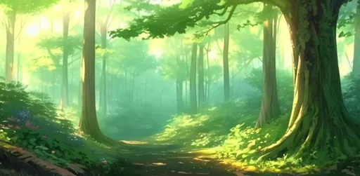 Prompt: art,anime, forest