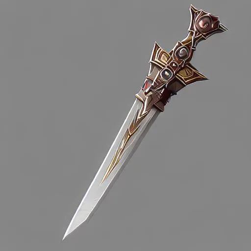 Prompt: Ancient sword used in battle