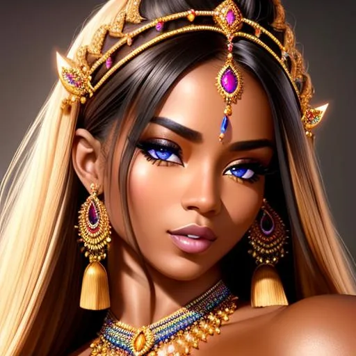 high quality portrait of a hyperdetailed tribal ((nu... | OpenArt