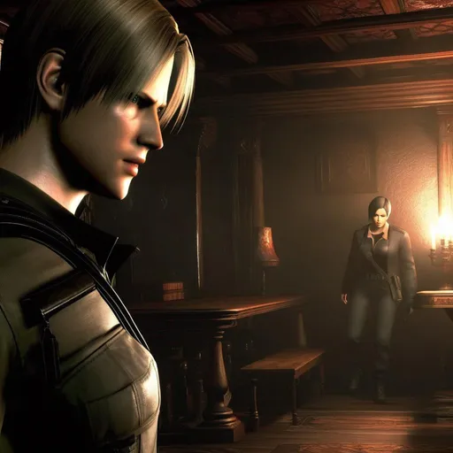 Prompt: Resident Evil 4 Remake, 2023.