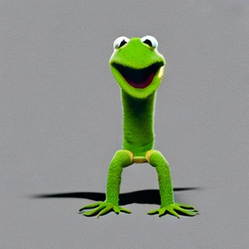 kermit the frog with real human teeth OpenArt
