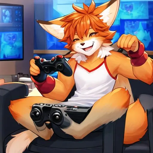 furry art of a boy anthropomorphic fox brand mascot,... OpenArt