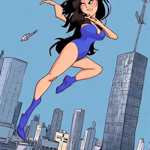 Prompt: giantess cartoon