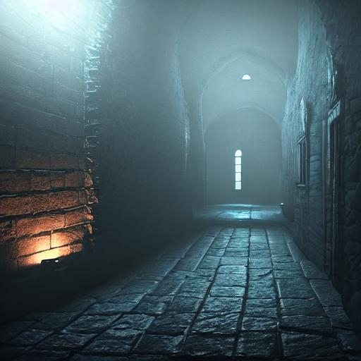 dungeon, dimly lit, atmospheric, 4k