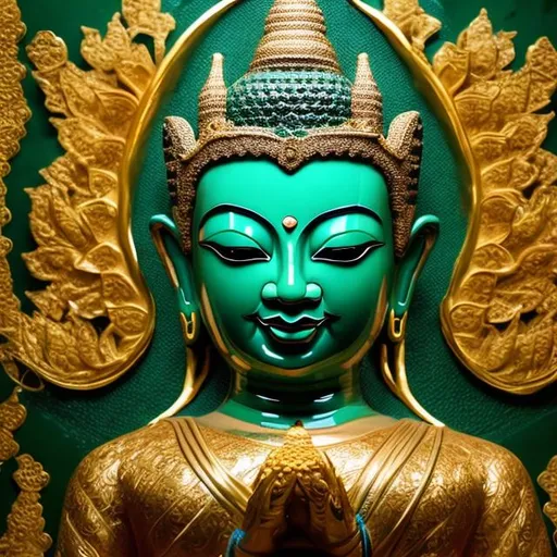 Prompt: emerald buddha
