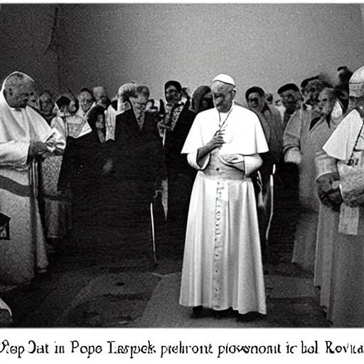 Prompt: the pope in poveglia