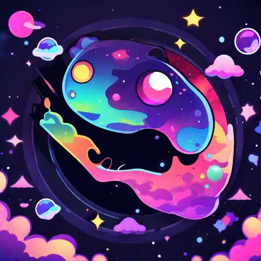 Prompt: Discord server icon, cosmic, trippy, MLG, high resolution, 