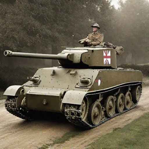 Prompt: British tank ww2 
