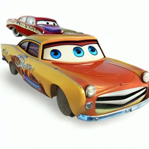 Prompt: a movie still of Paul McCartney starring in Cars (2006), Pixar