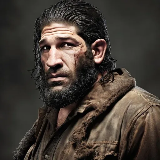 Prompt: jon bernthal from The Walking Dead as a dwarf