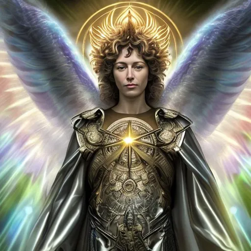 Prompt: hi my name is archangel metatron in photorealistic style