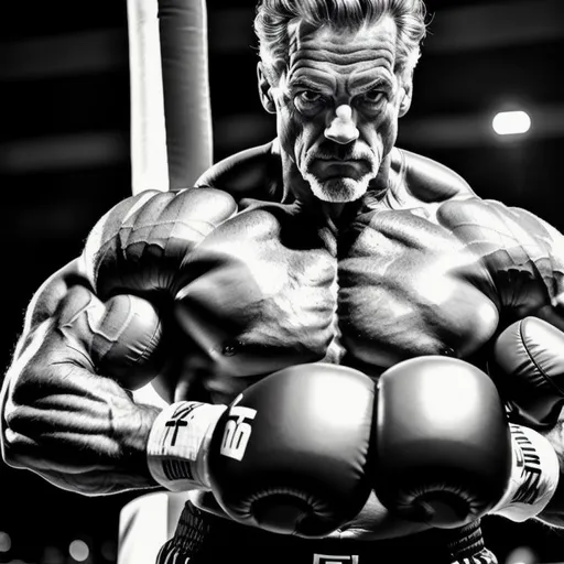 Prompt: perfect composition, {60 year old}, extremely muscular {Jordan Peterson} as a bodybuilder, wearing boxing champion gear, {punching sandbag}, extra masculine, peak fitness, determined expression, ultra detailed face, ultra detailed eyes, ultra fine details, hyper detailed, 8k, 64k portrait
