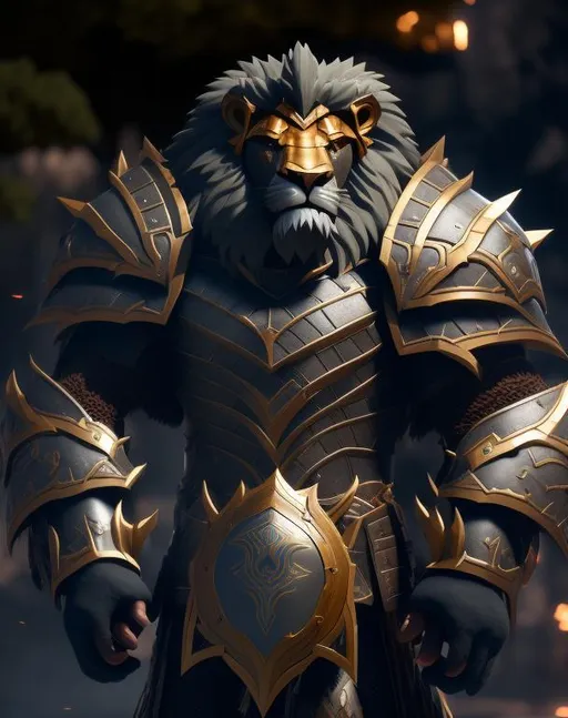 Prompt: Armored lion Warrior concepts - 3D Game Cinematic Feel, Epic 3D Videogame Graphics, Intricately Detailed, 8K Resolution, Dynamic Lighting, Unreal Engine 5, CryEngine, Trending on ArtStation, HDR, 3D Masterpiece, Unity Render, Perfect Composition
