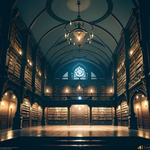 Prompt: concept art of a dark victorian library, at night, gloomy, perfect lightning, accurate furniture, ultra fine details, very fine details, intricate scene, highly realistic, gloomy, gothic, dreadful, trending on Artstation and Unreal Engine, 4K
