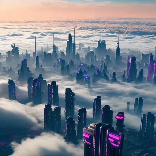 Prompt: color photo of a top-down view of a futuristic cyberpunk 2077-like city from above the clouds,
,
the clouds covering the area like a shroud, dark and mysterious,
a stark contrast between the dimness of the clouds and the vibrant city below,
,
the cityscape bursting with neon lights and colorful elements,
a mesmerizing display of futuristic architecture and bustling streets,
a city that never sleeps, alive with energy and vibrancy,
,
the dark buildings standing tall, casting long shadows,
hints of secrecy and intrigue lurking in the shadows,
a balance between brightness and darkness,
,
captured with a high-resolution digital camera,
using a wide-angle lens to capture the expansive cityscape,
enhancing the colors and details in post-processing,
techniques like long exposure to capture the motion and dynamism,
,
directors: Ridley Scott, Denis Villeneuve, Wong Kar-wai,
cinematographers: Roger Deakins, Wally Pfister, Christopher Doyle,
photographers: Mandy Barker, Reuben Wu, Lyle Owerko,
fashion designers: Alexander Wang, Iris van Herpen, Yohji Yamamoto
—c 10 —ar 2:3