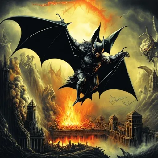 Prompt: bat ot of hell
