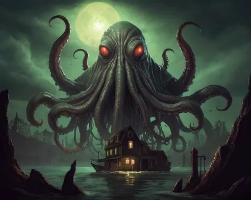 Prompt: Lovecraftian horror 