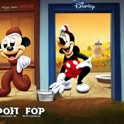 Prompt: movie about poop disney