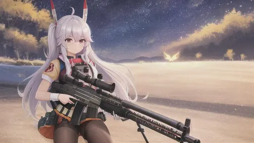 Prompt: una chica pero con un francotirador y su cabesa con ((orejas de conejo)) ((((modelo del francotirador: "Magnum Sniper Rifle" conosido como: "AWP")))) ((basado de las Armas del videojuego: couter striker))