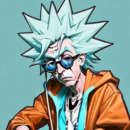 Prompt: Rick sanchez soundcloud rapper