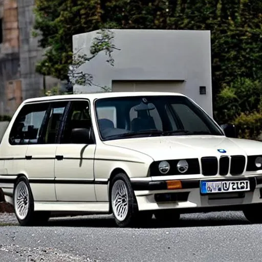 Prompt: bmw e34 van