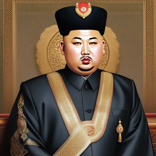Prompt: Kim Jong Un as an Arab Prince