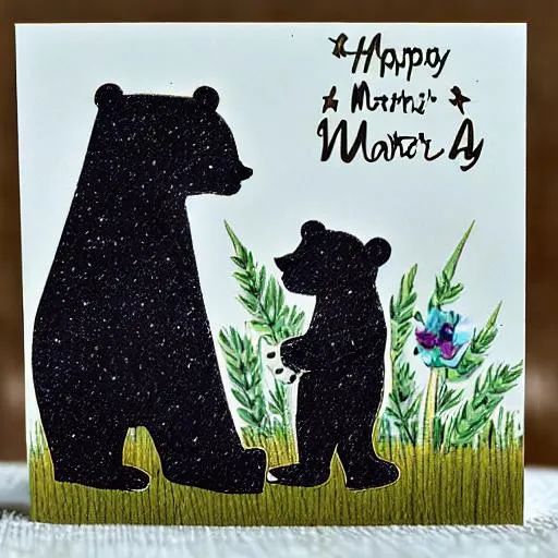 Mothers Day Bear Card Openart