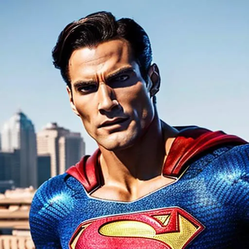 Prompt: Photorealistic Superman, Full Body Action Pose, Hyperdetailed, Intricate Detail, Highly detailed face, Detailed Hands, Bright Sun Light, Rear Lit, Deep Colors, Realism, inspired by 1990's Superman, Kriptonian, Mid-30's Superman, Clean Shaven, Body Builder