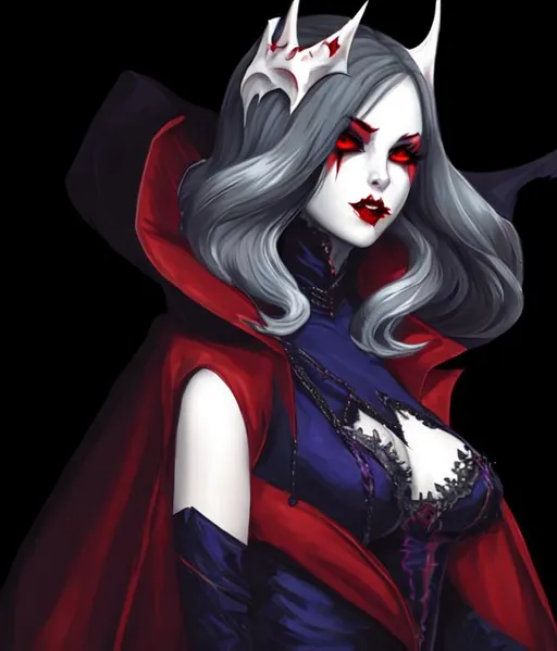 Prompt: vampire lady. game art