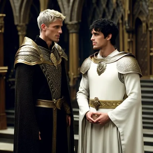 Prompt: merlin with king arthur
